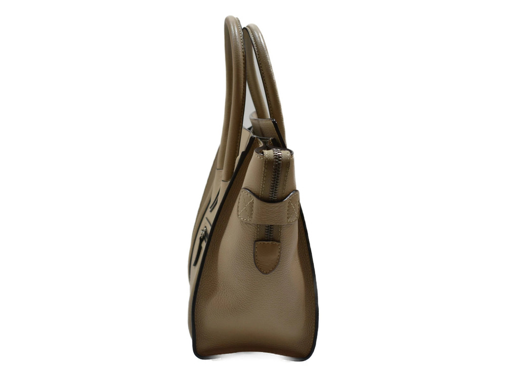 Celine Beige Bag Shopper Leather Luggage Handbag Tan